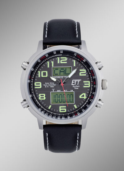 ETT radio herenhorloge op zonne-energie 