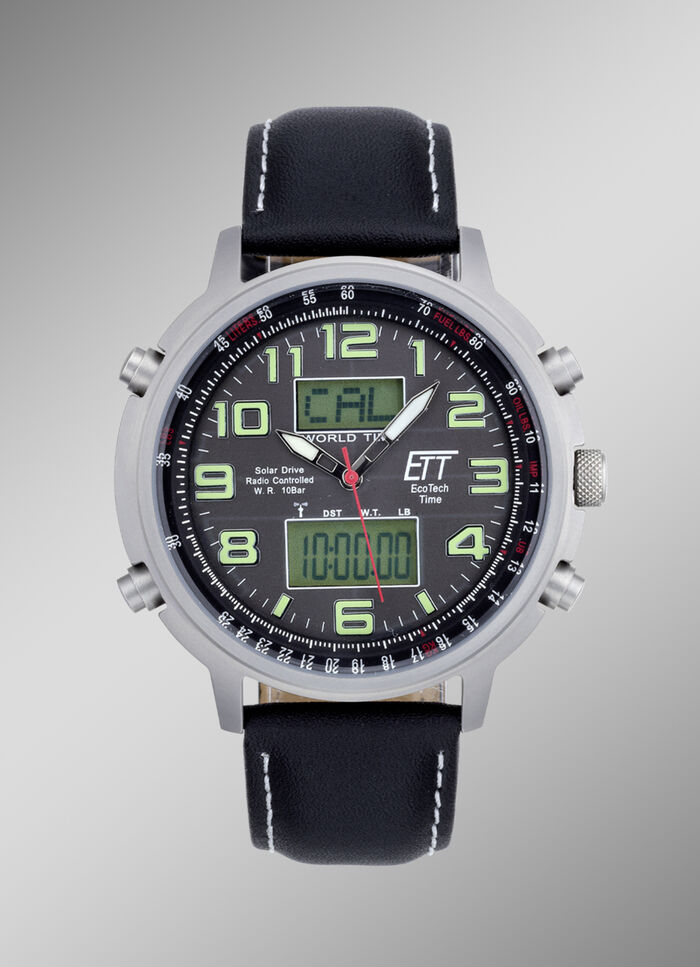 ETT radio herenhorloge op zonne-energie 