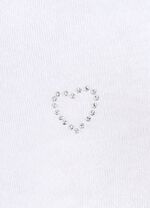 Verpakking van vier slips met een klein hartje met strass steentjes op de voorkant 