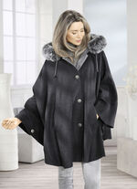 Cape met knoopsluiting 