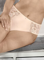 Susa twopack slips met elastische kant ZACHTE ABRIKOOS