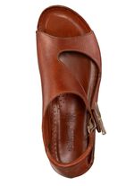 Gemini sandaal van deels gekleurd rundnappaleer COGNAC