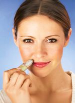 Damesbaartblokker als roll-on-stift 