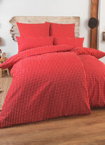 Beddengoedset met rits ROOD