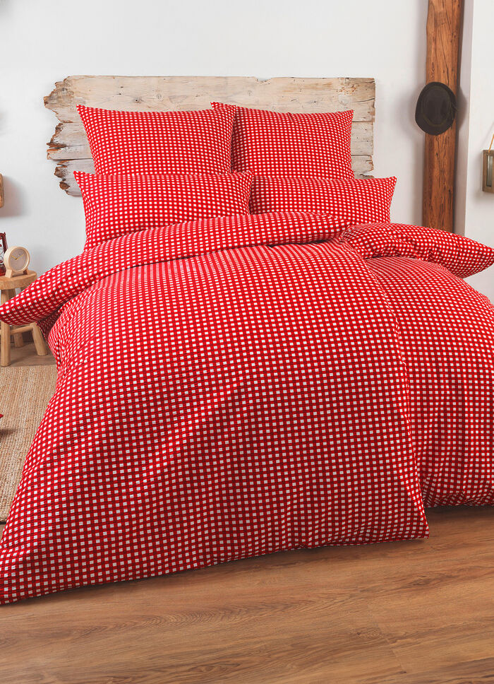 Beddengoedset met rits ROOD