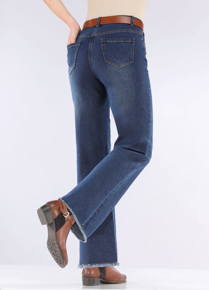 Jeans met trendy franjes 