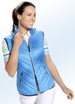 Functioneel vest met diagonale stiksels 