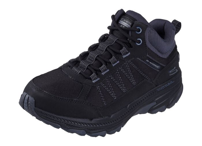 SKECHERS, sportieve dameslaarzen, met uitneembaar voetbed SCHWARZ