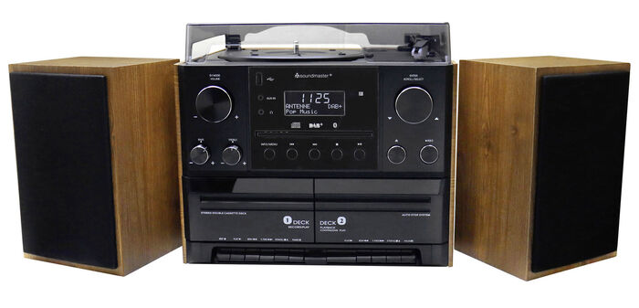 Nostalgische stereo-installatie met afstandsbediening BRAUN