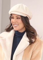 Seeberger, dames krantenjongenspet met smalle klep 