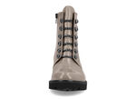 Remonte enkellaarsjes met trendy sierkettingen in veterlook TAUPE