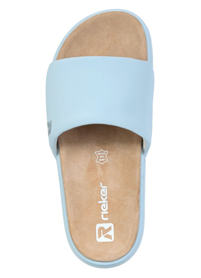 Rieker, lichtgewicht damesslippers, met gevoerde leren binnenzool 