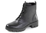 ELENA EDEN, comfortabele dames enkellaarsjes, winterschoenen, breedte H, met uitneembaar voetbed SCHWARZ