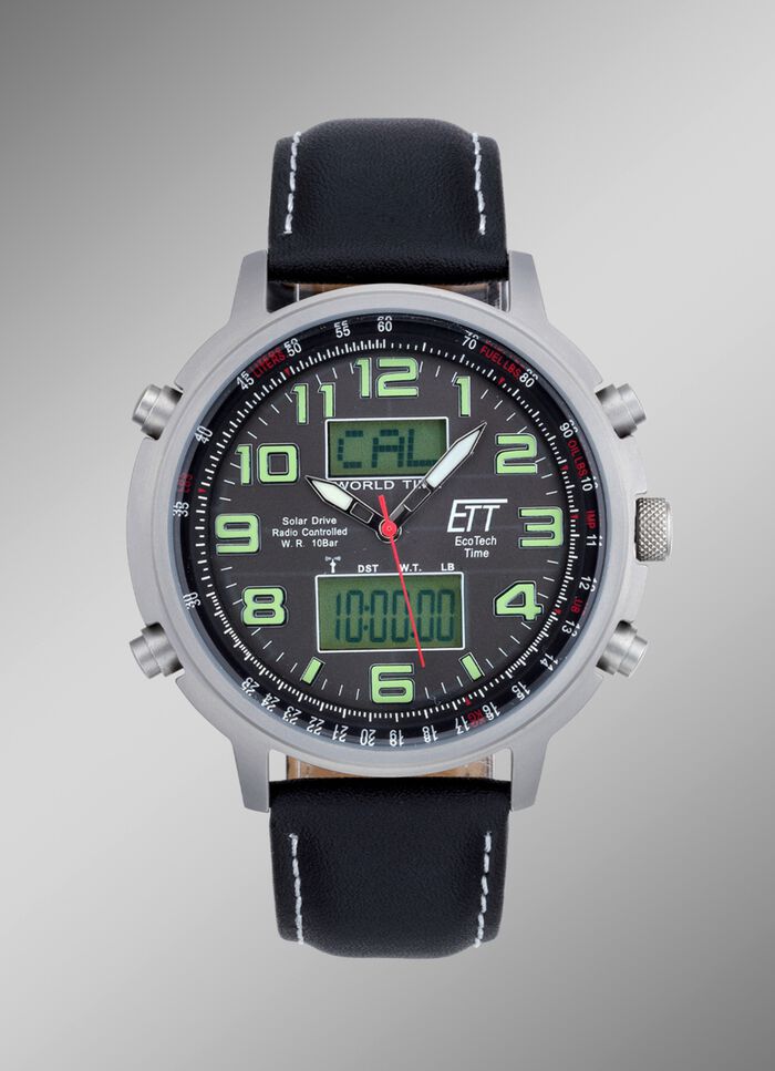 ETT radio herenhorloge op zonne-energie 