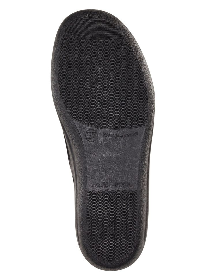 Klassieke damespantoffels, breedte H, met anatomisch gevormd voetbed GRIJS