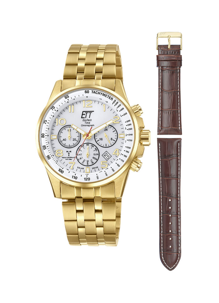 Radiogestuurd solar herenhorloge ETT EGS-11614-42MS 