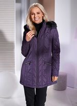 Jas met lengtestiksels aan de zijkanten 