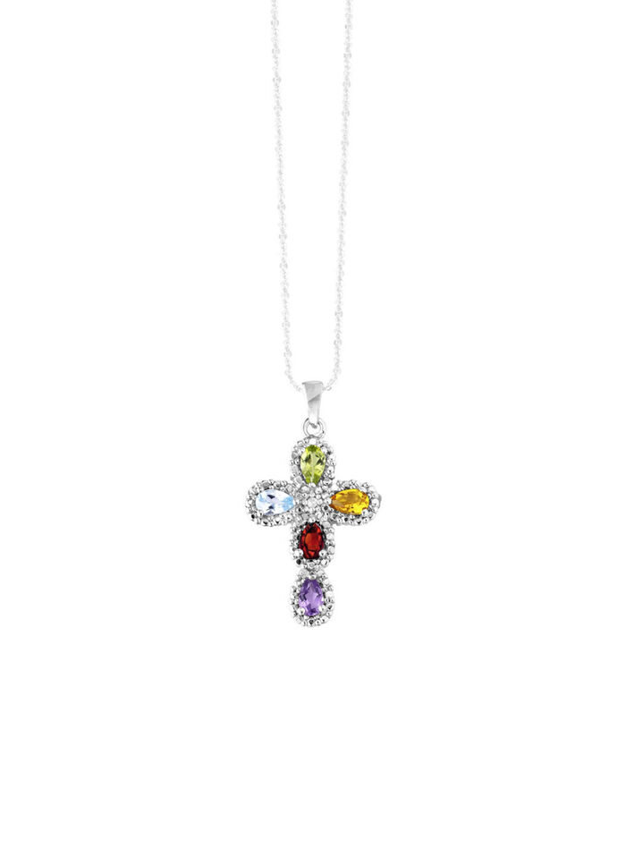 Elegante kruishanger met diamant 