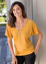 Shirt met strass-versiering 