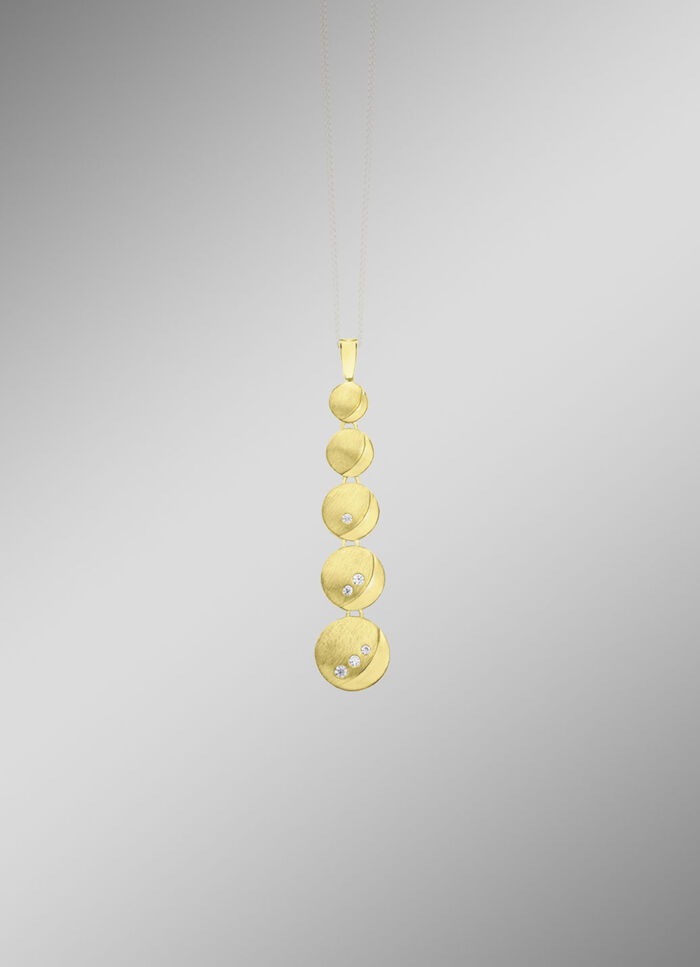 Moderne hanger met zirkonia 