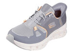 SKECHERS sneaker met gegoten instaphielplaat GRAU-ORANGE