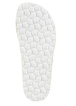 ELENA EDEN muiltjes gemaakt van grof geweven textielmateriaal BEIGE-WEISS