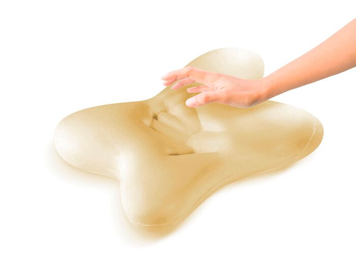 Ergonomisch ontworpen vlinderkussen 