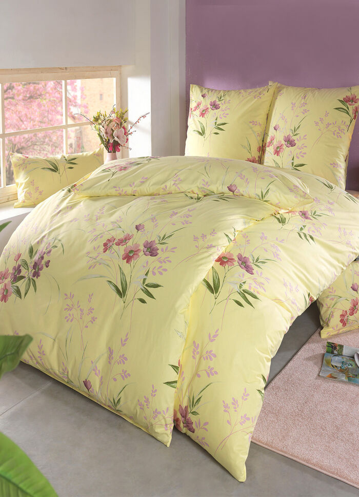 Beddengoedset in zachte renforcé kwaliteit van Florella GEEL