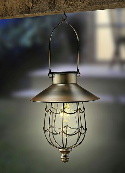 Hanglamp Tirana op zonne-energie in retro-look 