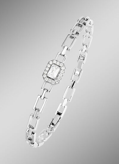 Betoverend fonkelende armband met synthetische zirkonia 