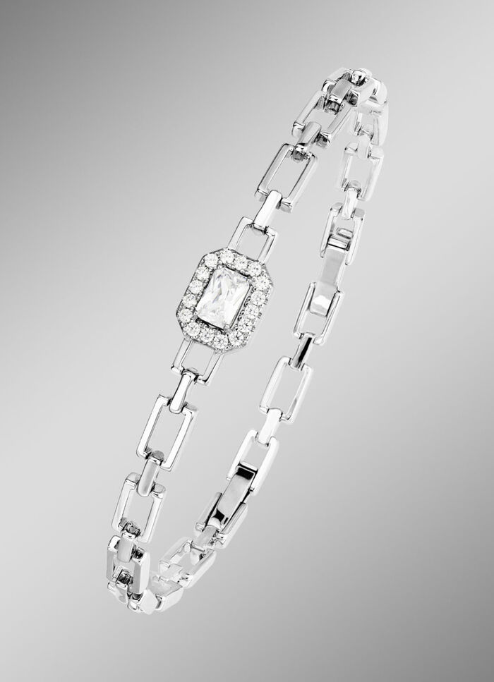 Betoverend fonkelende armband met synthetische zirkonia 