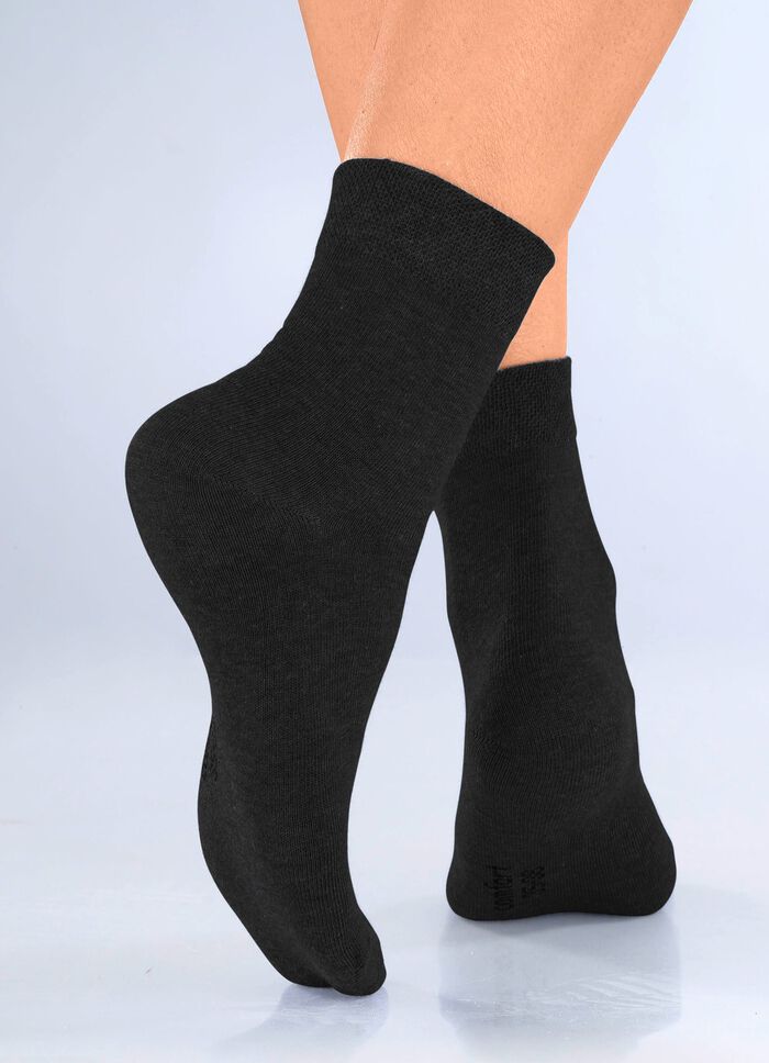 Set van vijf sokken met een extra zachte, comfortabele tailleband 