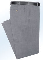 Klaus Modelle-broek met zachte greep in 4 kleuren MIDDELGRIJS GEMÊLEERD