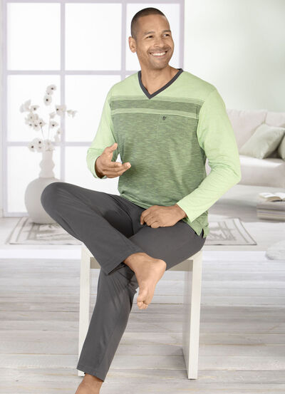 Hajo klimaatcomfortpyjama met V-hals 