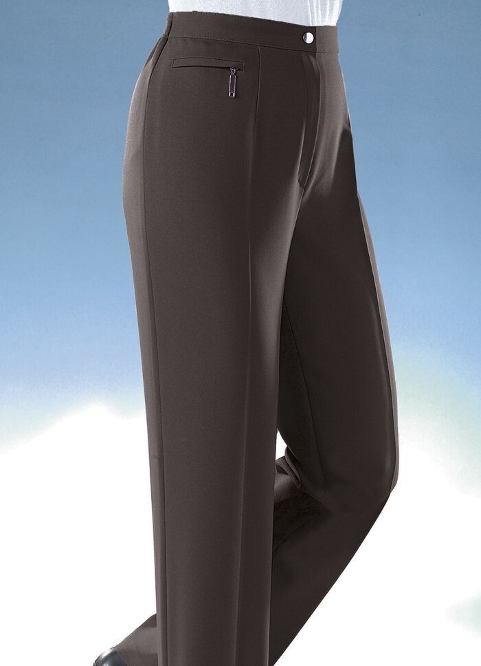 Comfortabele broek in 8 kleuren DONKERBRUIN