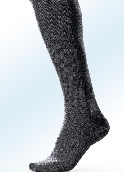 Set van drie kniekousen, ondersteunend, effen 