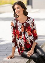 Shirt met mooie plooien in 2 kleuren 