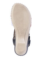 ELENA EDEN, elegante damessandalen, breedte H, met klittenbandsluiting BLAUW-WIT-ROOD