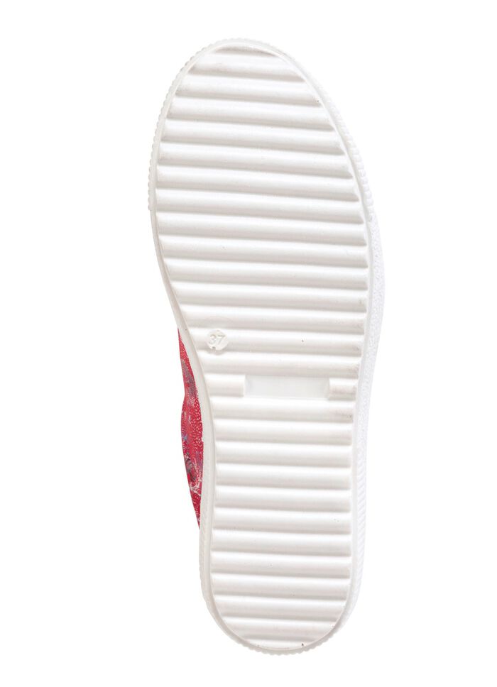 ELENA EDEN veterschoen van effectief bedrukt nubuckleer 