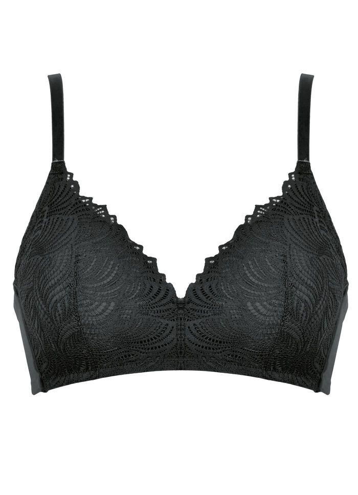 Magische Naturana bh met zacht gevoerde cups ZWART