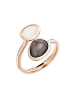 Elegantie in roségoud – damesring met echte maansteen 