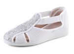 Slippers met luchtige openingen WEISS