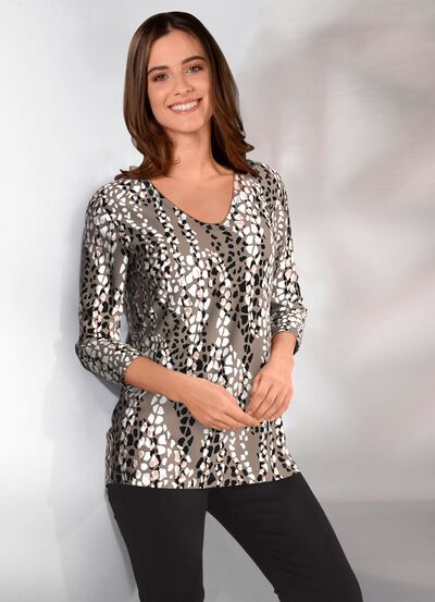 Shirt met all-over print 