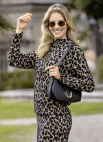 Sweatshirt in gebreide look 