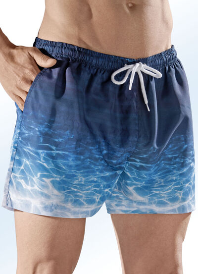 Zwemshort, achterzak met klittenbandsluiting, microvezel  Zwemshort, achterzak met klittenbandsluiting, microvezel