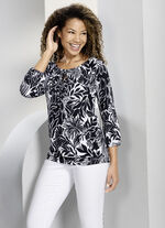 Shirt-tuniek met raglanmouwen 