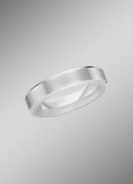 Gematteerde trouwring in zilver 925/- fijn 