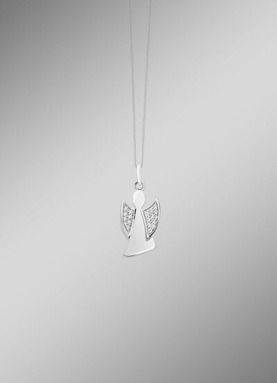 Engelenhanger van fijn zilver 