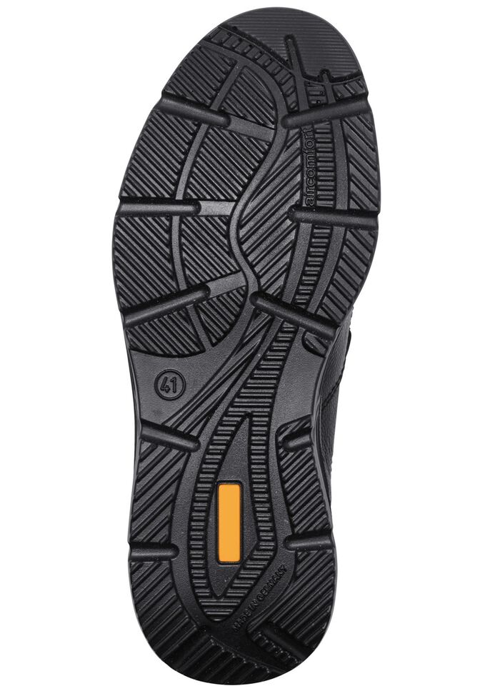 GINO GALANTE, comfortabele herenpantoffels, breedte K, met uitneembaar voetbed ZWART