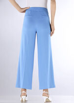 Enkellange, wijde broek AZUURBLAUW